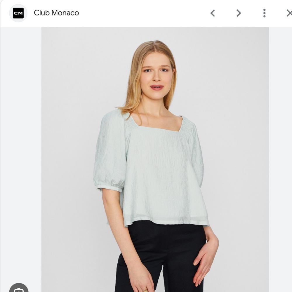 Club Monaco Tiered Cloud Shirt NWOT